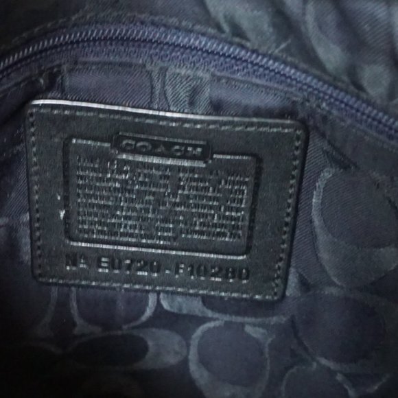 Coach Vintage Hampton  Black Leather Bag - Picture 4 of 12
